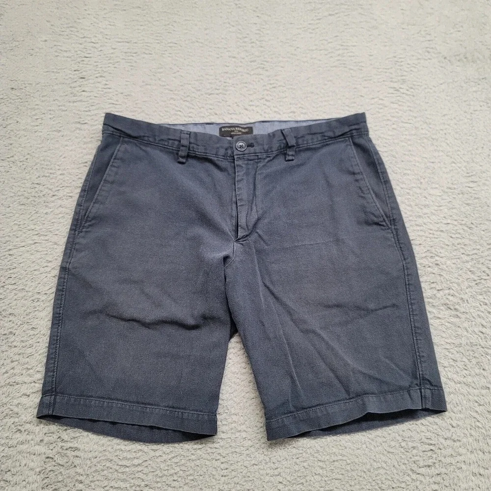Banana Republic Shorts Mens 33 Blue‎ Aiden Flat Front Beach Outdoors Summer